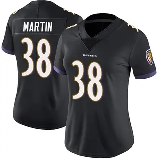 Baltimore Ravens Women's Keyon Martin Limited Alternate Vapor Untouchable Jersey - Black