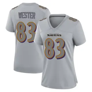Baltimore Ravens Women's LaJohntay Wester Game Atmosphere Fashion Jersey - Gray