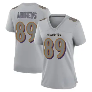 Baltimore Ravens Women's Mark Andrews Game Atmosphere Fashion Jersey - Gray