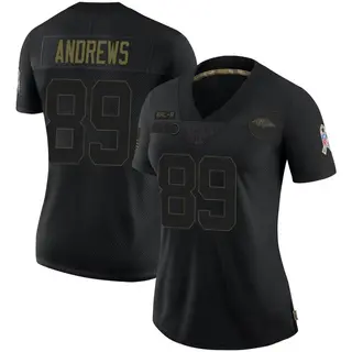 Baltimore Ravens Women's Mark Andrews Limited 2020 Salute To Service Jersey - Black
