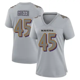 Baltimore Ravens Women's Mike Green Game Atmosphere Fashion Jersey - Gray