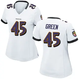 Baltimore Ravens Women's Mike Green Game Jersey - White