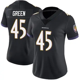 Baltimore Ravens Women's Mike Green Limited Alternate Vapor Untouchable Jersey - Black