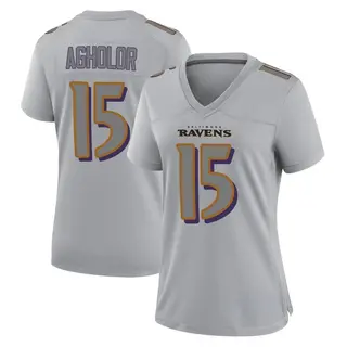 Baltimore Ravens Women's Nelson Agholor Game Atmosphere Fashion Jersey - Gray