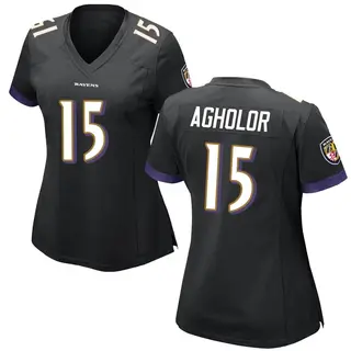 Baltimore Ravens Women's Nelson Agholor Game Jersey - Black