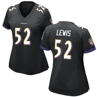Baltimore Ravens Women's Ray Lewis Game Jersey - Black