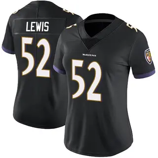Baltimore Ravens Women's Ray Lewis Limited Alternate Vapor Untouchable Jersey - Black