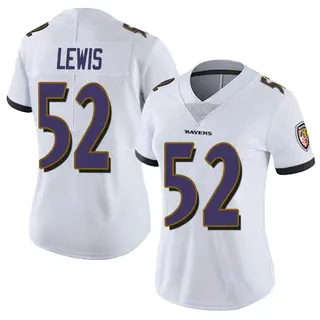 Baltimore Ravens Women's Ray Lewis Limited Vapor Untouchable Jersey - White