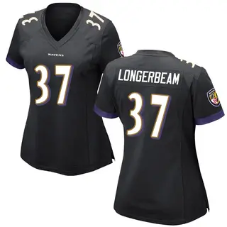 Baltimore Ravens Women's Robert Longerbeam Game Jersey - Black