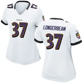 Baltimore Ravens Women's Robert Longerbeam Game Jersey - White