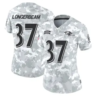 Baltimore Ravens Women's Robert Longerbeam Limited 2024 Salute to Service Jersey - Arctic Camo
