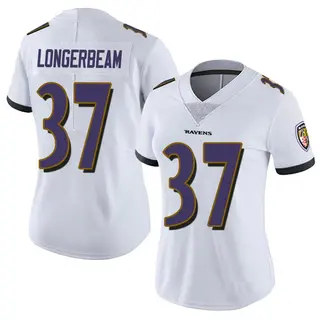 Baltimore Ravens Women's Robert Longerbeam Limited Vapor Untouchable Jersey - White