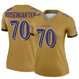 Baltimore Ravens Women's Roger Rosengarten Legend Inverted Jersey - Gold