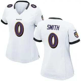 Baltimore Ravens Women's Roquan Smith Game Jersey - White