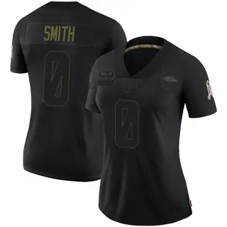 Baltimore Ravens Women's Roquan Smith Limited 2020 Salute To Service Jersey - Black