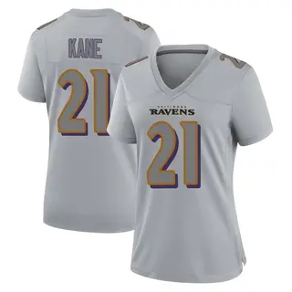 Baltimore Ravens Women's Sanoussi Kane Game Atmosphere Fashion Jersey - Gray