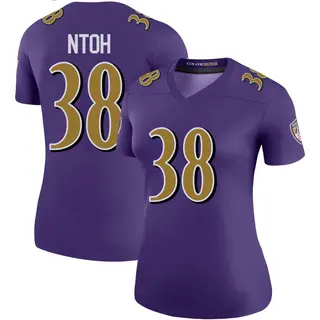 Baltimore Ravens Women's Sone Ntoh Legend Color Rush Jersey - Purple