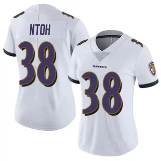 Baltimore Ravens Women's Sone Ntoh Limited Vapor Untouchable Jersey - White