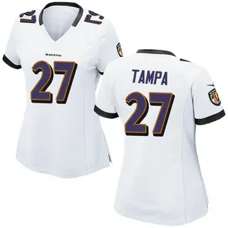 Baltimore Ravens Women's T.J. Tampa Game Jersey - White