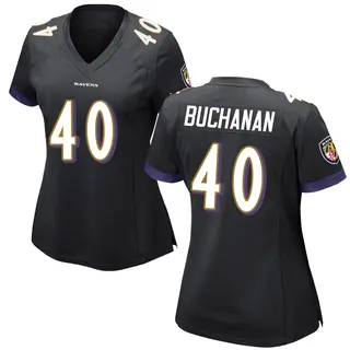 Baltimore Ravens Women's Teddye Buchanan Game Jersey - Black