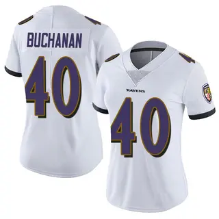 Baltimore Ravens Women's Teddye Buchanan Limited Vapor Untouchable Jersey - White