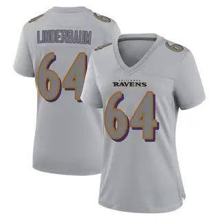 Baltimore Ravens Women's Tyler Linderbaum Game Atmosphere Fashion Jersey - Gray