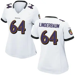Baltimore Ravens Women's Tyler Linderbaum Game Jersey - White