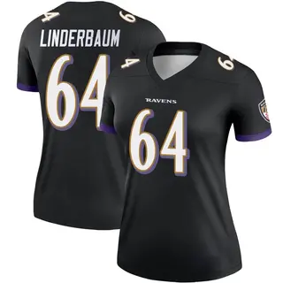 Baltimore Ravens Women's Tyler Linderbaum Legend Jersey - Black