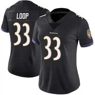 Baltimore Ravens Women's Tyler Loop Limited Alternate Vapor Untouchable Jersey - Black