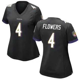 Baltimore Ravens Women's Zay Flowers Game Jersey - Black