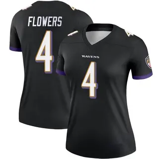 Baltimore Ravens Women's Zay Flowers Legend Jersey - Black