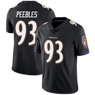 Baltimore Ravens Youth Aeneas Peebles Limited Alternate Vapor Untouchable Jersey - Black