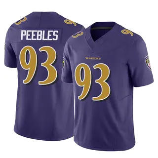 Baltimore Ravens Youth Aeneas Peebles Limited Vapor F.U.S.E. Jersey - Purple