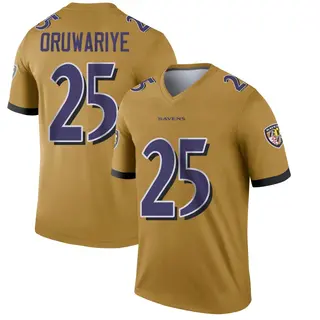 Baltimore Ravens Youth Amani Oruwariye Legend Inverted Jersey - Gold
