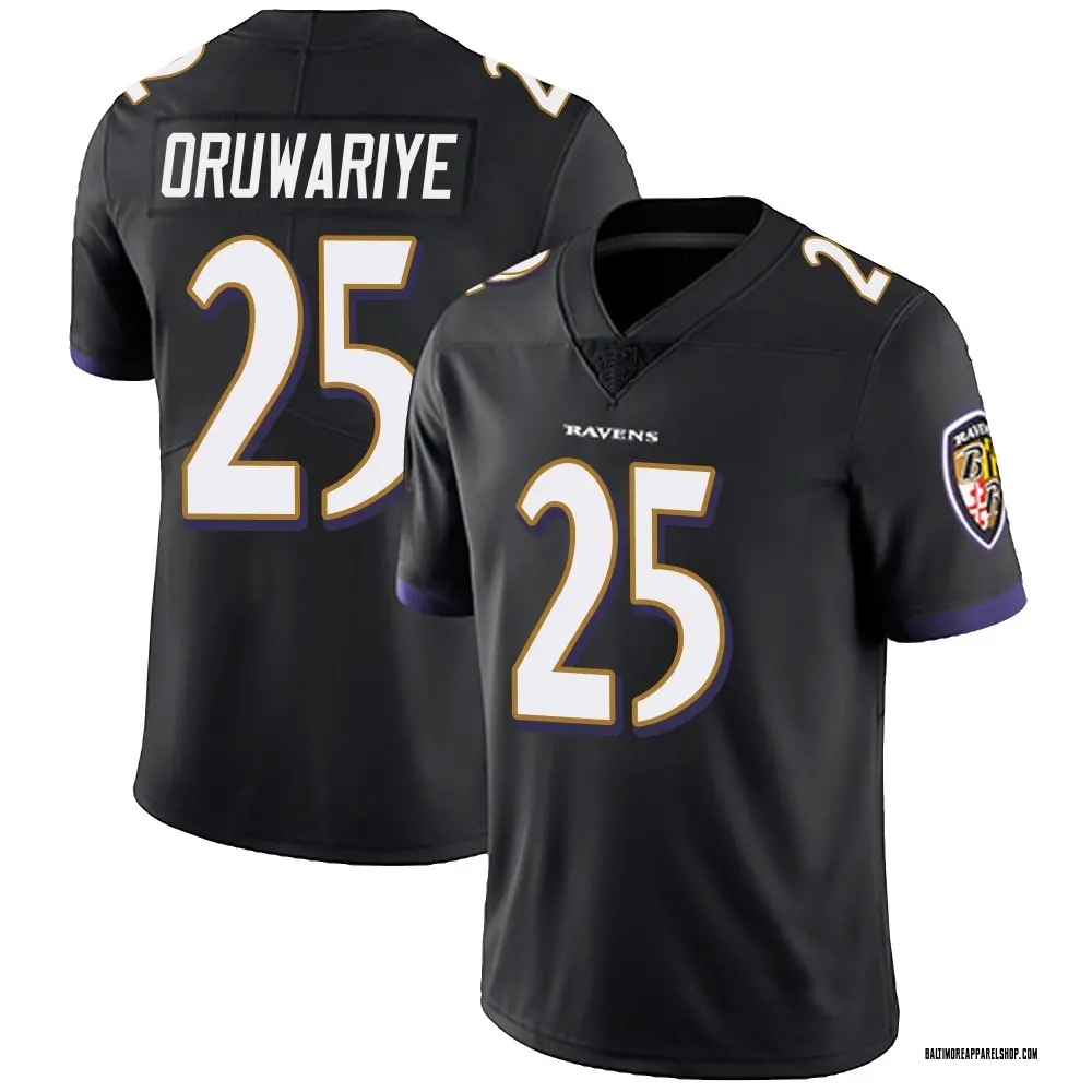 Baltimore Ravens Youth Amani Oruwariye Limited Alternate Vapor Untouchable Jersey - Black