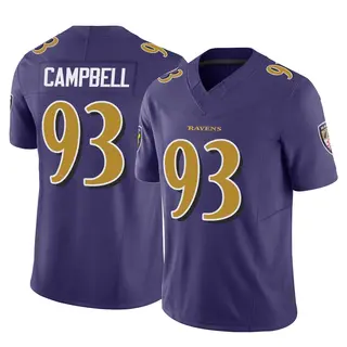 Baltimore Ravens Youth Calais Campbell Limited Vapor F.U.S.E. Jersey - Purple