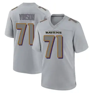 Baltimore Ravens Youth Carson Vinson Game Atmosphere Fashion Jersey - Gray