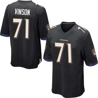 Baltimore Ravens Youth Carson Vinson Game Jersey - Black