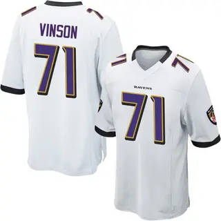 Baltimore Ravens Youth Carson Vinson Game Jersey - White
