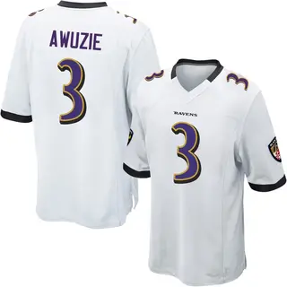 Baltimore Ravens Youth Chidobe Awuzie Game Jersey - White