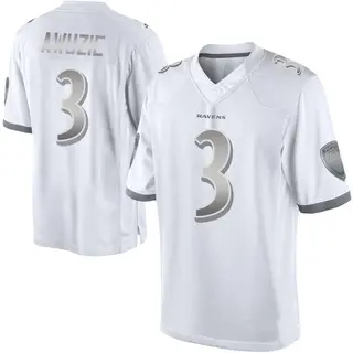 Baltimore Ravens Youth Chidobe Awuzie Limited Platinum Jersey - White