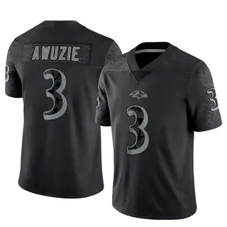 Baltimore Ravens Youth Chidobe Awuzie Limited Reflective Jersey - Black