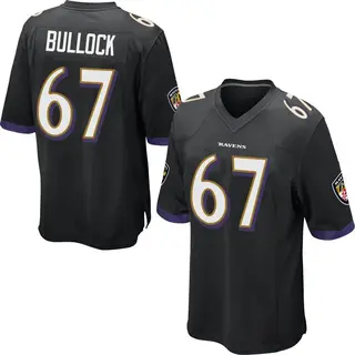 Baltimore Ravens Youth Corey Bullock Game Jersey - Black
