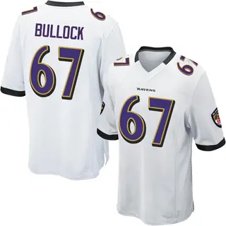 Baltimore Ravens Youth Corey Bullock Game Jersey - White