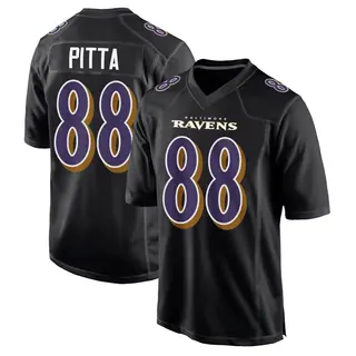 Baltimore Ravens Youth Dennis Pitta Game Carbon Fashion Jersey - Black