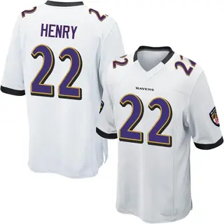 Baltimore Ravens Youth Derrick Henry Game Jersey - White