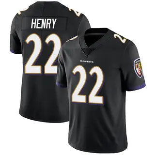 Baltimore Ravens Youth Derrick Henry Limited Alternate Vapor Untouchable Jersey - Black