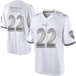 Baltimore Ravens Youth Derrick Henry Limited Platinum Jersey - White