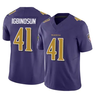 Baltimore Ravens Youth Desmond Igbinosun Limited Vapor F.U.S.E. Jersey - Purple