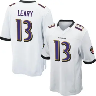 Baltimore Ravens Youth Devin Leary Game Jersey - White